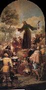 Francisco Goya St Bernardino of Siena preaching before Alfonso V of Aragon oil painting